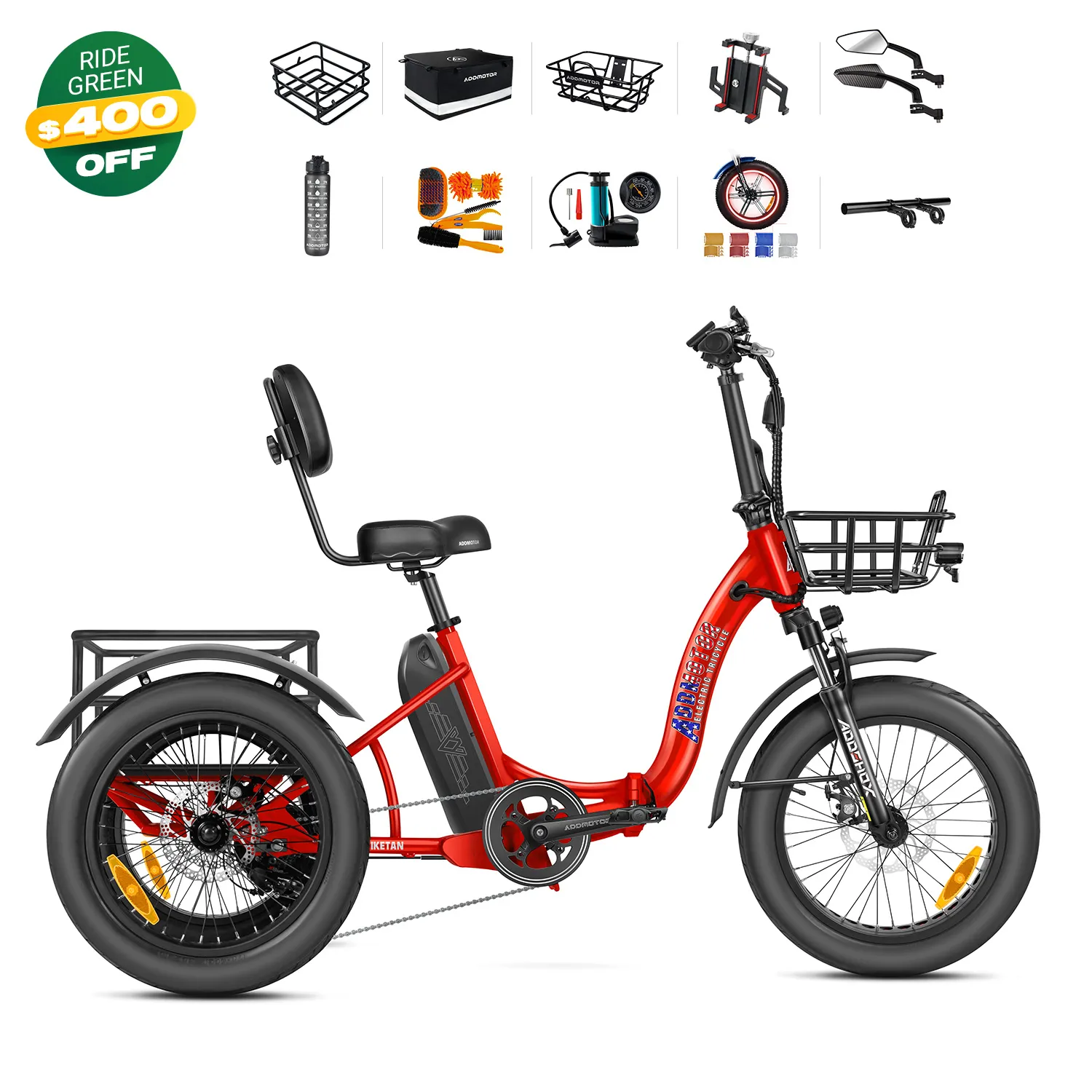 Triketan M-330F Folding eTrike