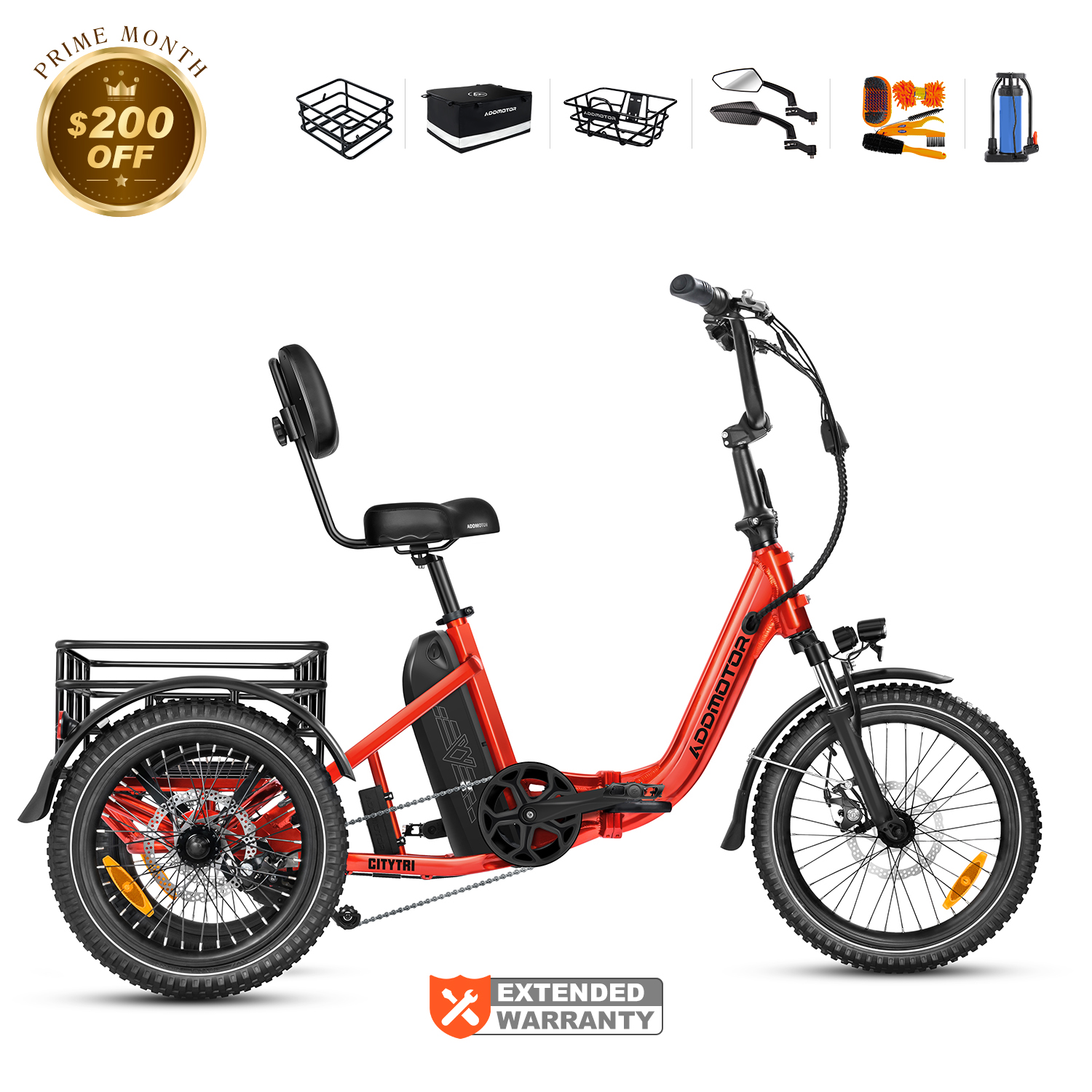 Addmotor Citytri E-310 E-trike Foldable and Convenient for Urban