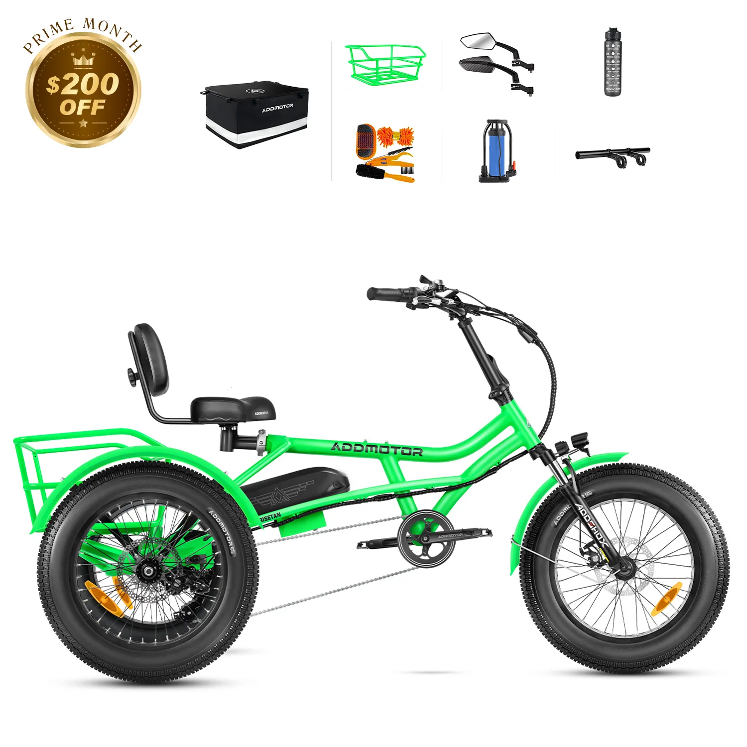 Arisetan II M-360 Semi-Recumbent eTrike Arisetan II M-360 Semi-Recumbent eTrike